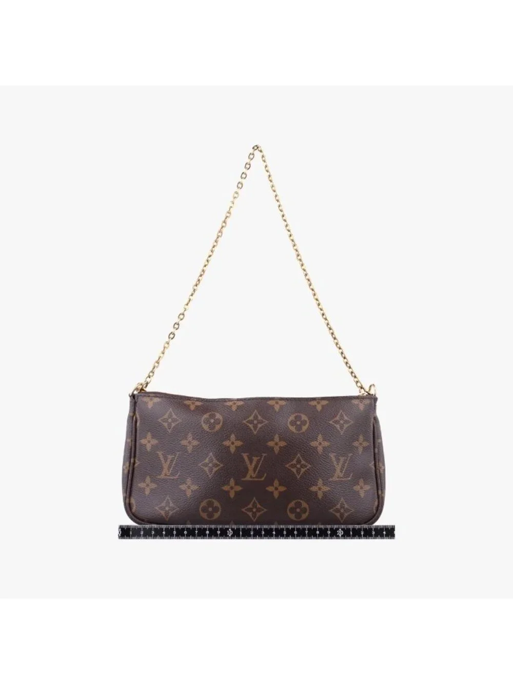 Louis Vuitton Multi Pochette Accessoires Monogram Brown Khaki Canvas Shoulder